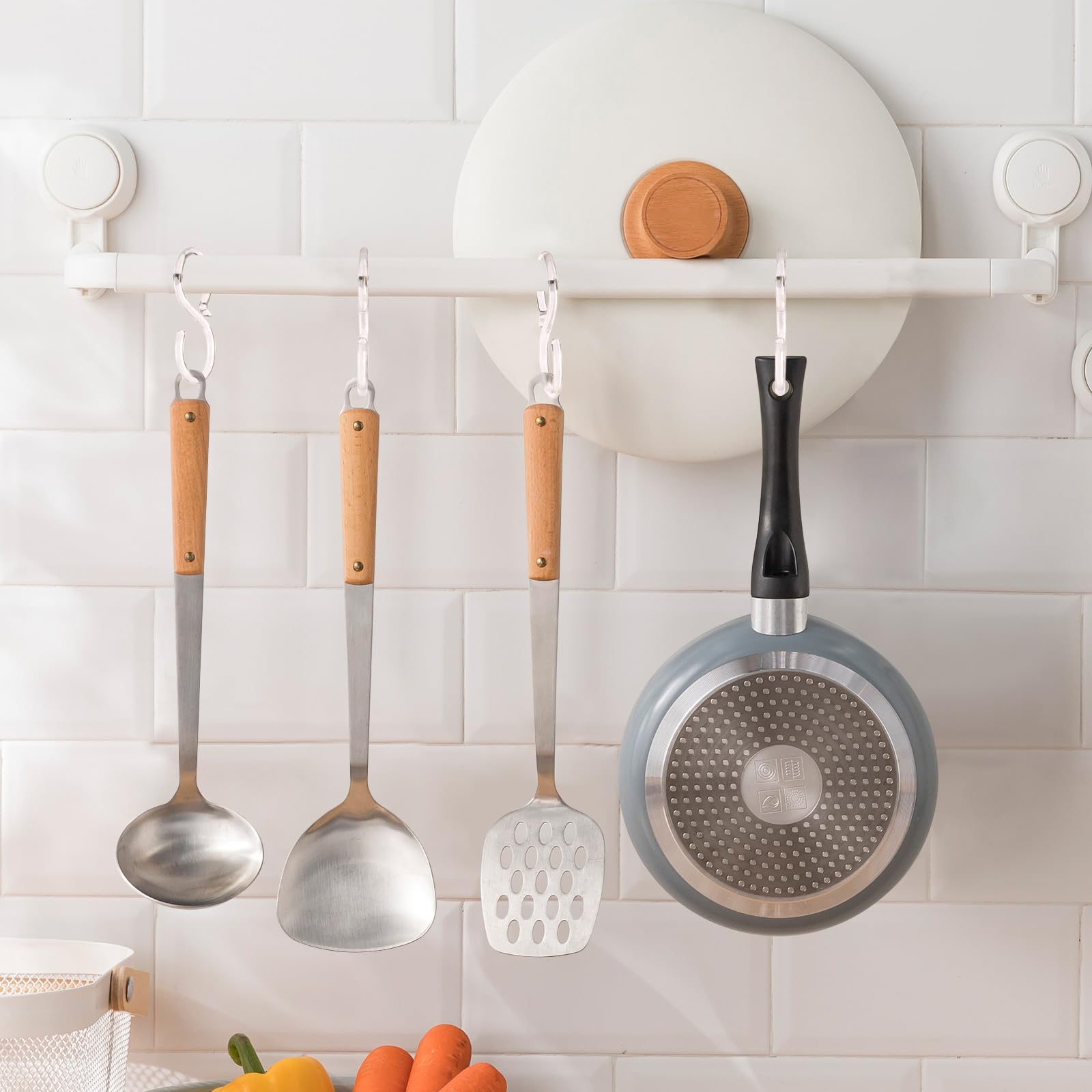 POVETIRE hat holder S hook keeps hats within easy reach