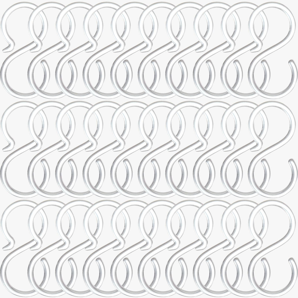 POVETIRE 2.5-inch transparent S hook for headbands keeps nursery organized and accessible