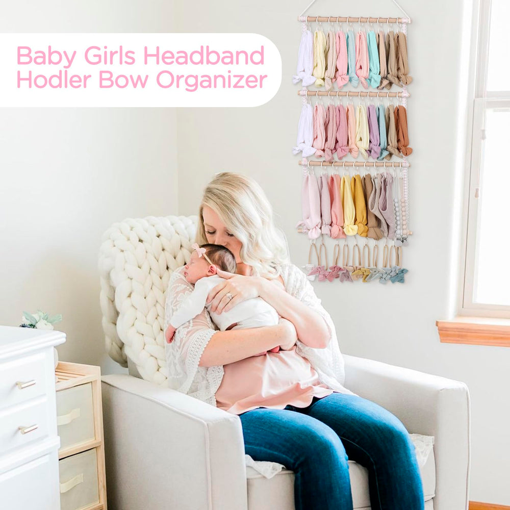 POVETIRE baby room organization helps keep dresser clutter-free