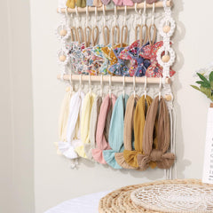 POVETIRE bohemian braid loop detail highlights cotton and hemp rope design.