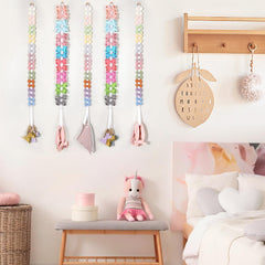 POVETIRE bow organizer wall display keeps hair accessories neatly visible
