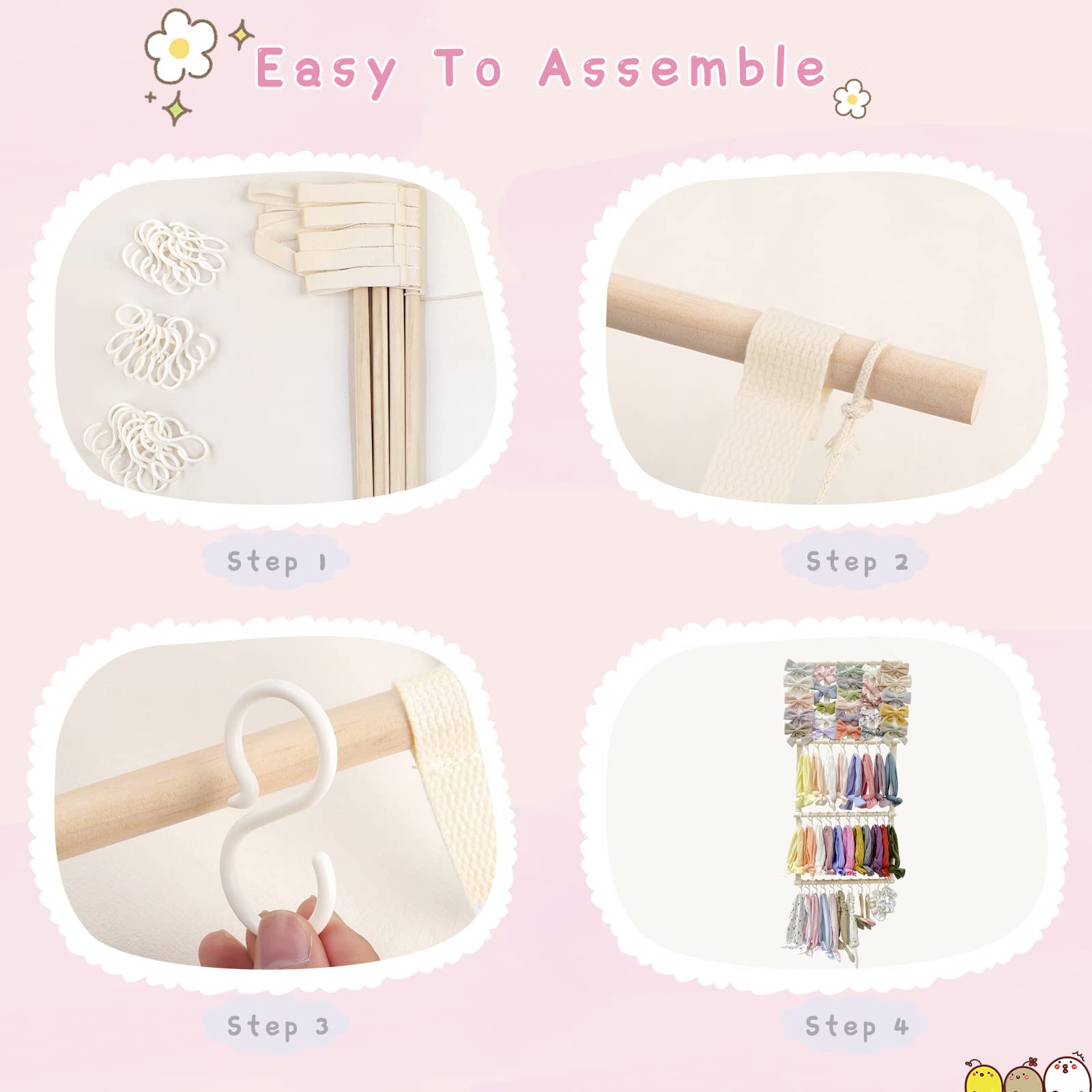 POVETIRE cotton-canvas bow rack combines durable fabric with easy access.
