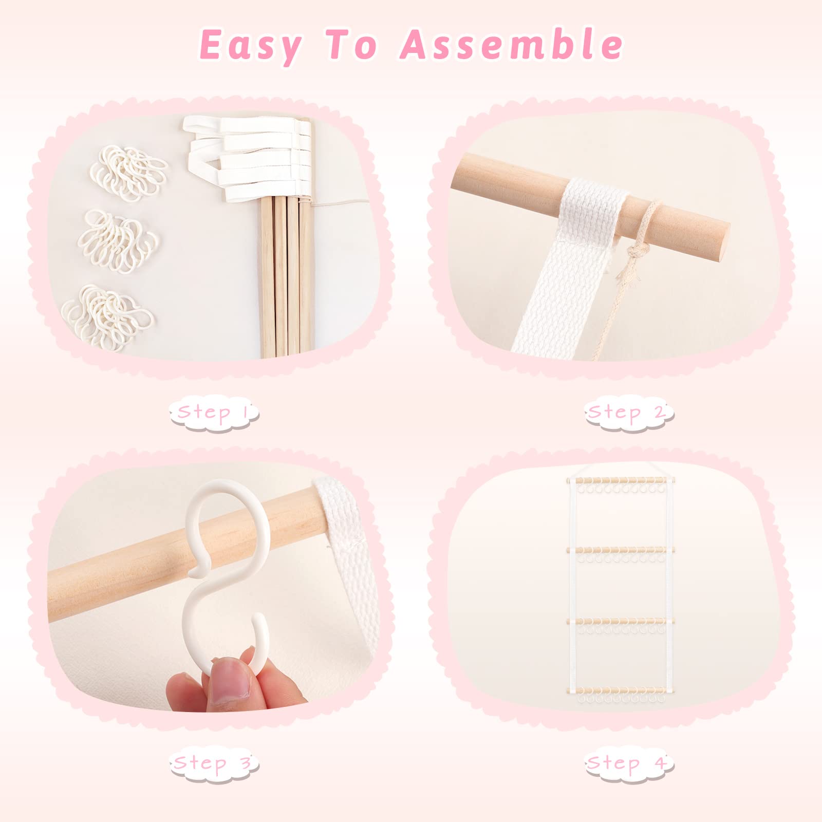 POVETIRE durable canvas and wood rack complements nursery decor