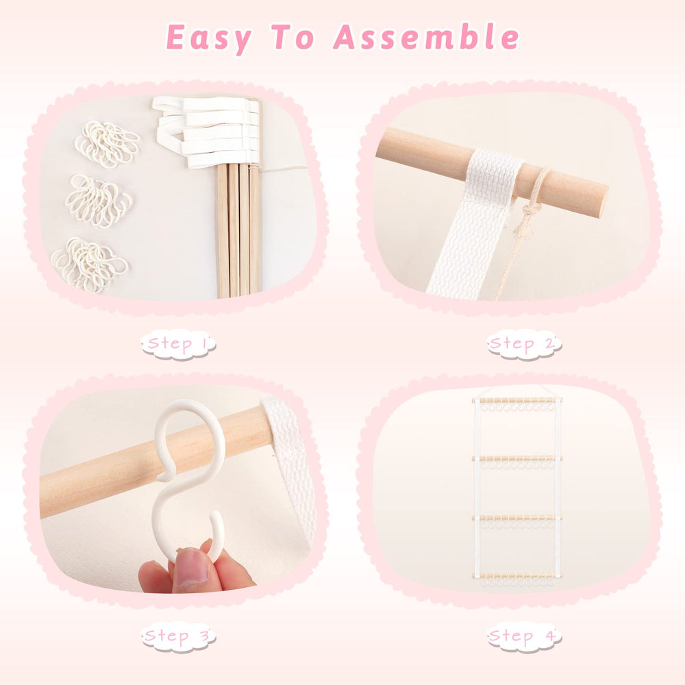 POVETIRE durable canvas and wood rack complements nursery decor