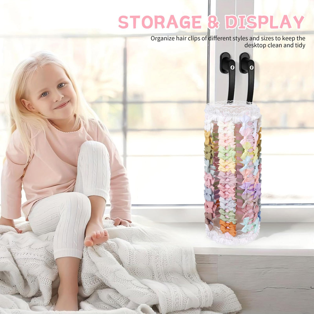 POVETIRE elastic storage bow band protects clips from wear while organizing
