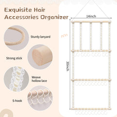 POVETIRE hair accessories storage rows reveal spacious layout for clips and headbands