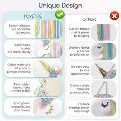 POVETIRE hair bow storage vertical layout saving space on wall.