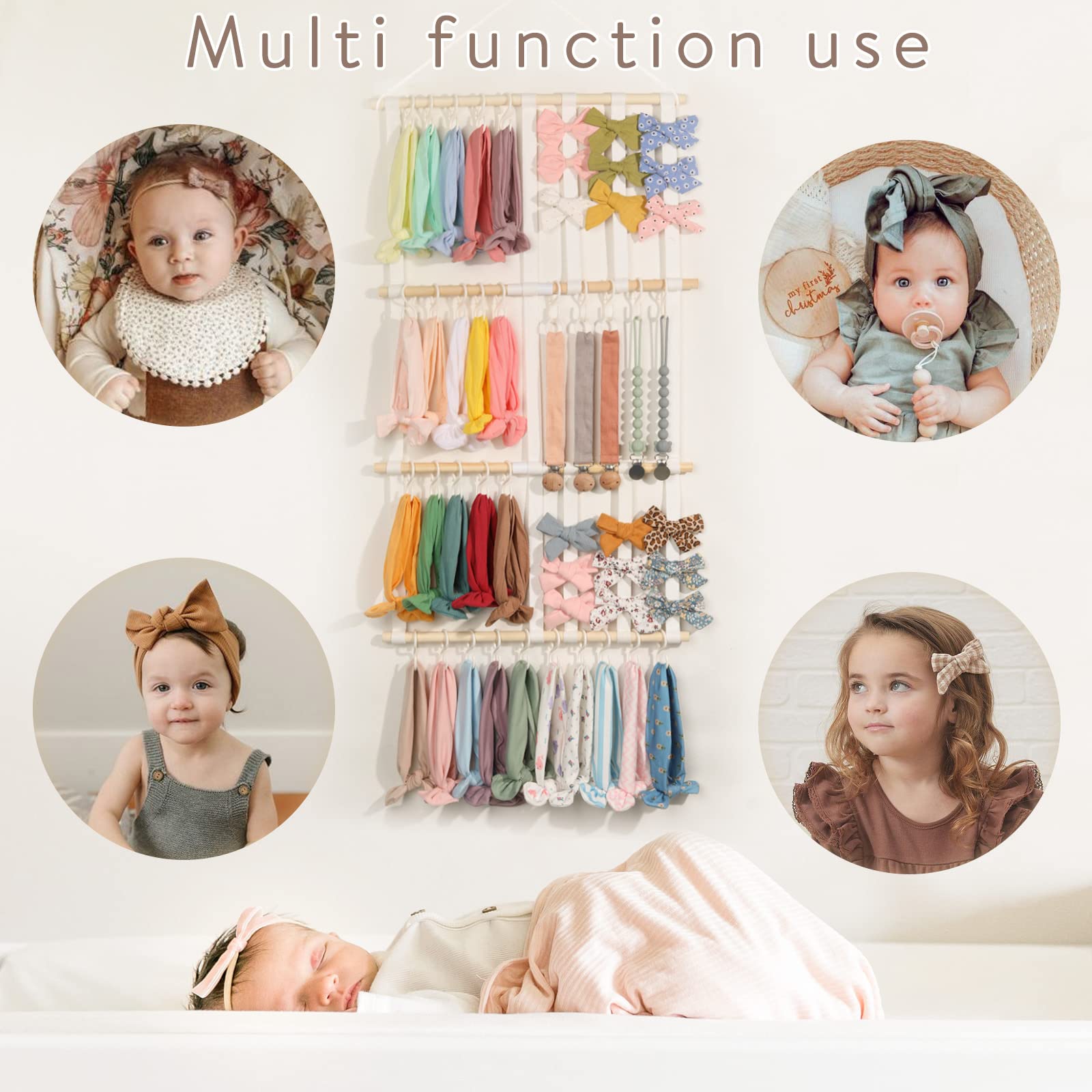 POVETIRE headband holder cotton-canvas detail emphasizes durable fabric.