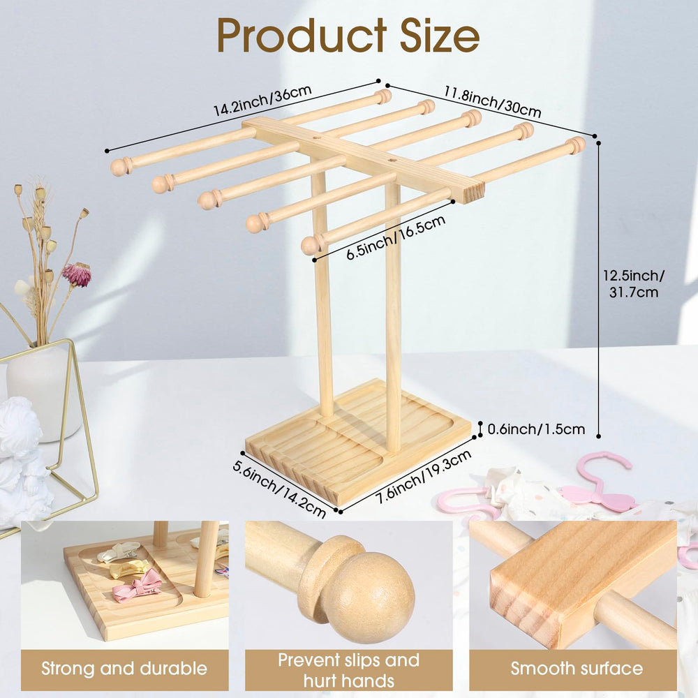 POVETIRE headband storage on a nursery shelf keeps small items tidy and within reach