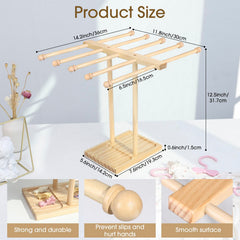 POVETIRE headband storage on a nursery shelf keeps small items tidy and within reach