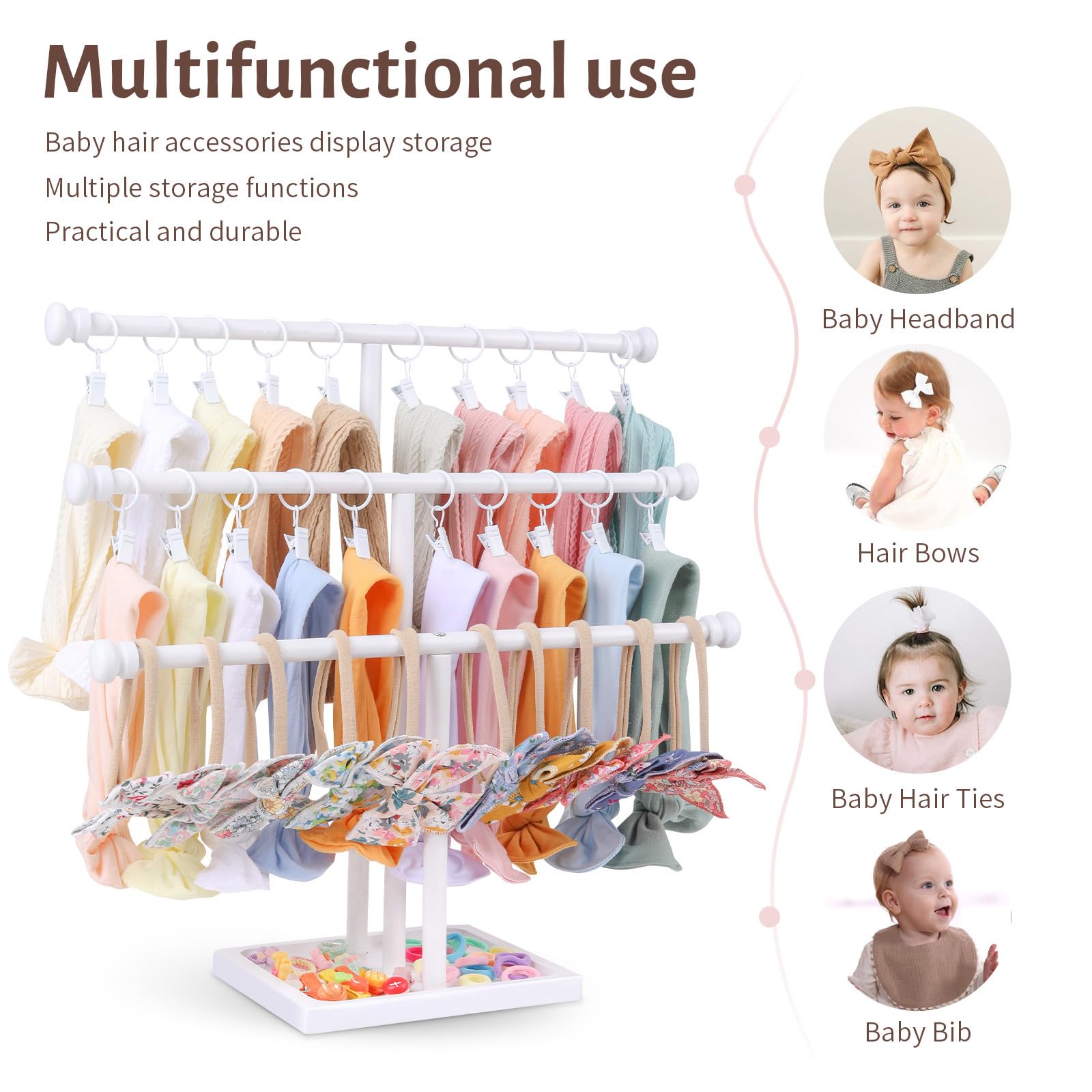 POVETIRE headbands display clearly, reducing creases and packing time