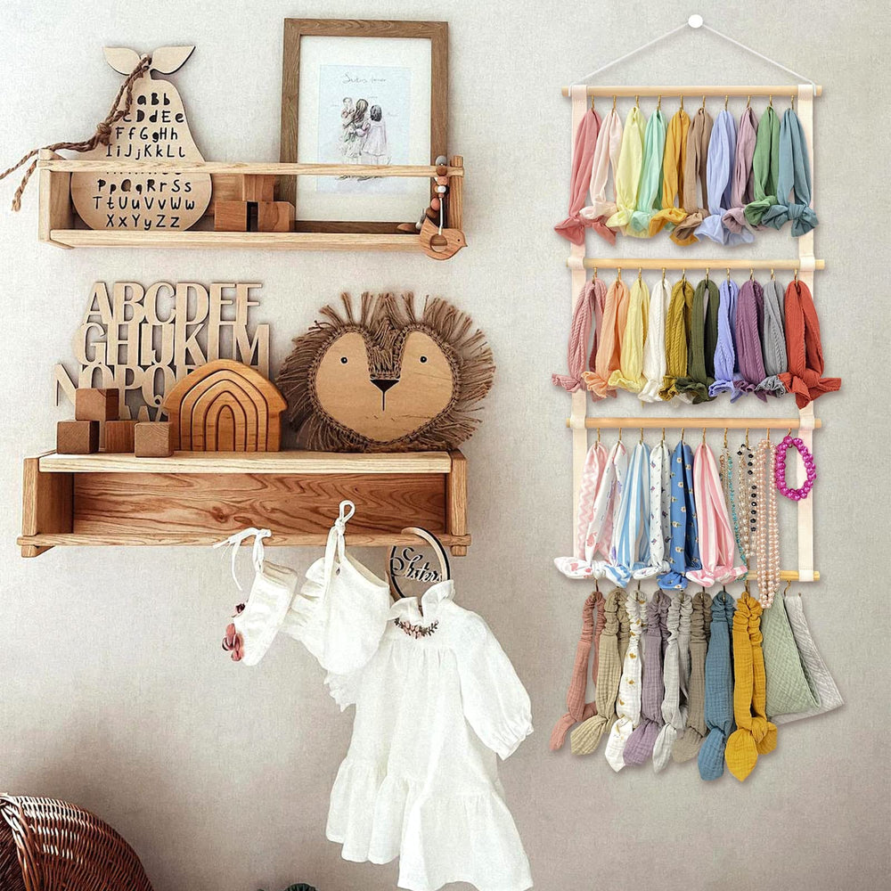 POVETIRE headbands neatly displayed for quick morning selection
