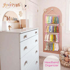 POVETIRE 4-row headband display shows up to 80 pieces at a glance.