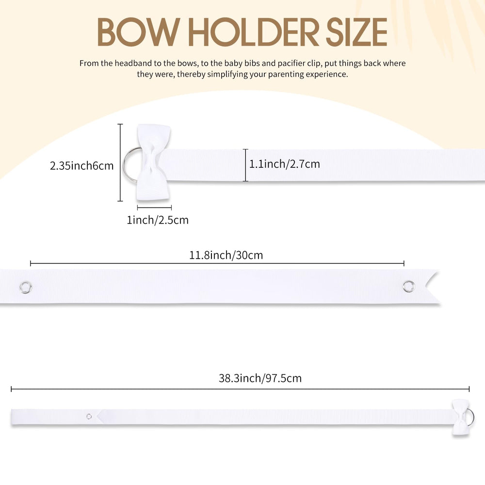 POVETIRE multi-functional storage highlights compartments for clips, headbands, ties and small items.