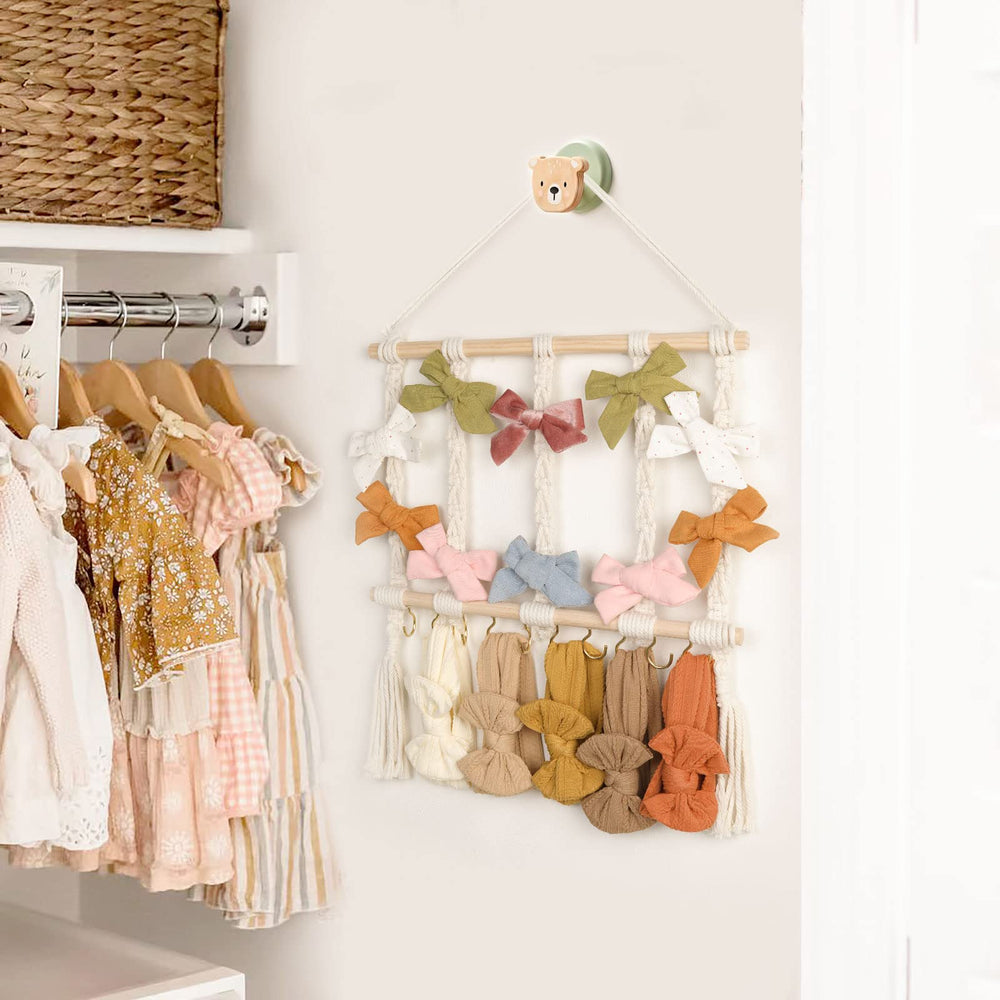 POVETIRE newborn gift idea bow organizer suits baby showers