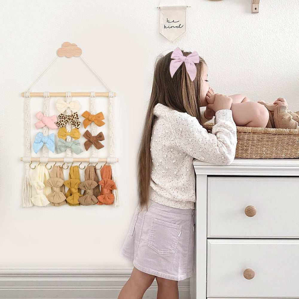 POVETIRE nursery decor organizer blends style with practical storage