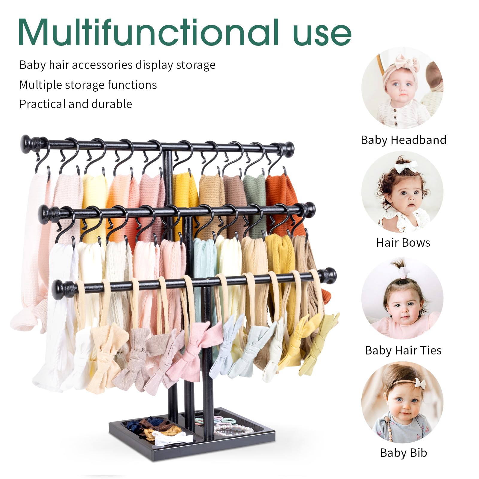 POVETIRE nursery decor wood tone complements soft room colors and adds charm