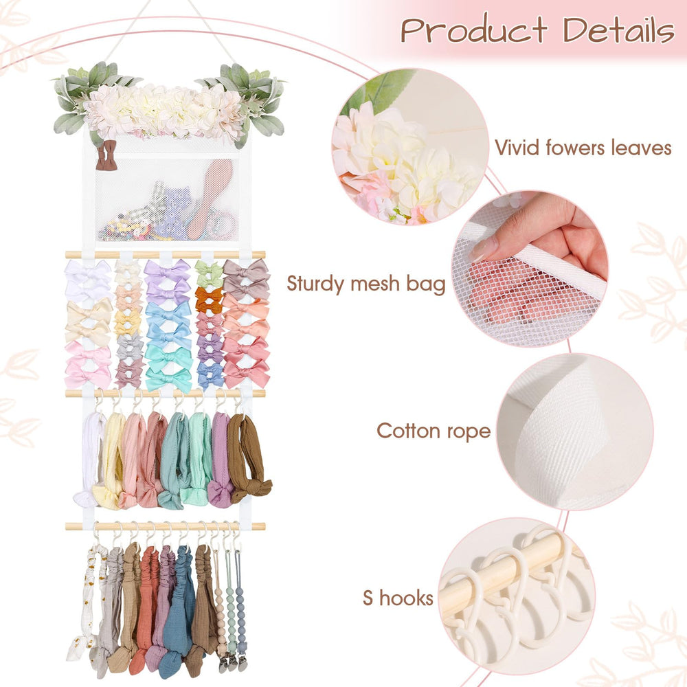 POVETIRE nursery wall decor adds cute storage to baby room