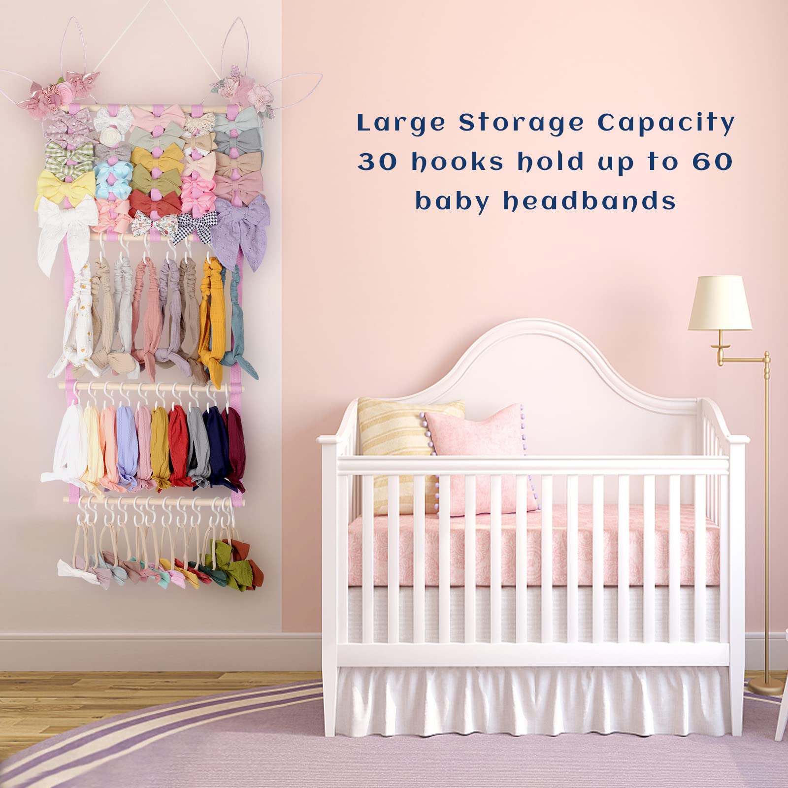 POVETIRE room decor hanging display enhances toddler room organization and style