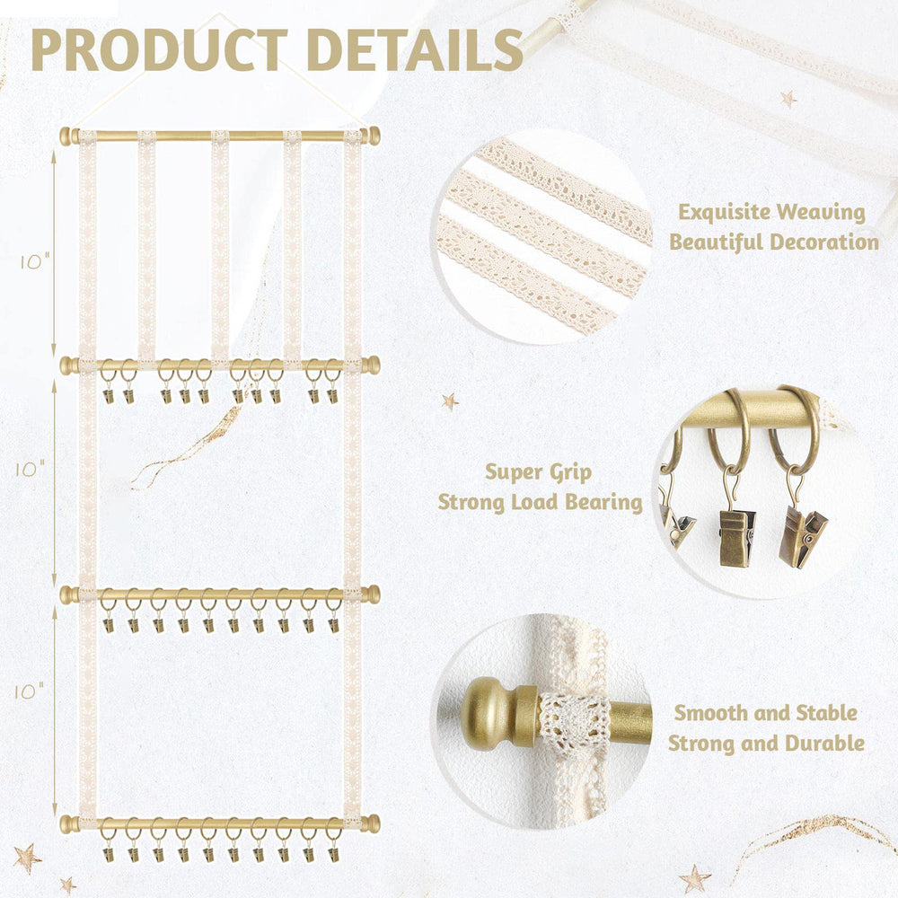 POVETIRE Shark Clip with Wooden Ring keeps accessories secure.