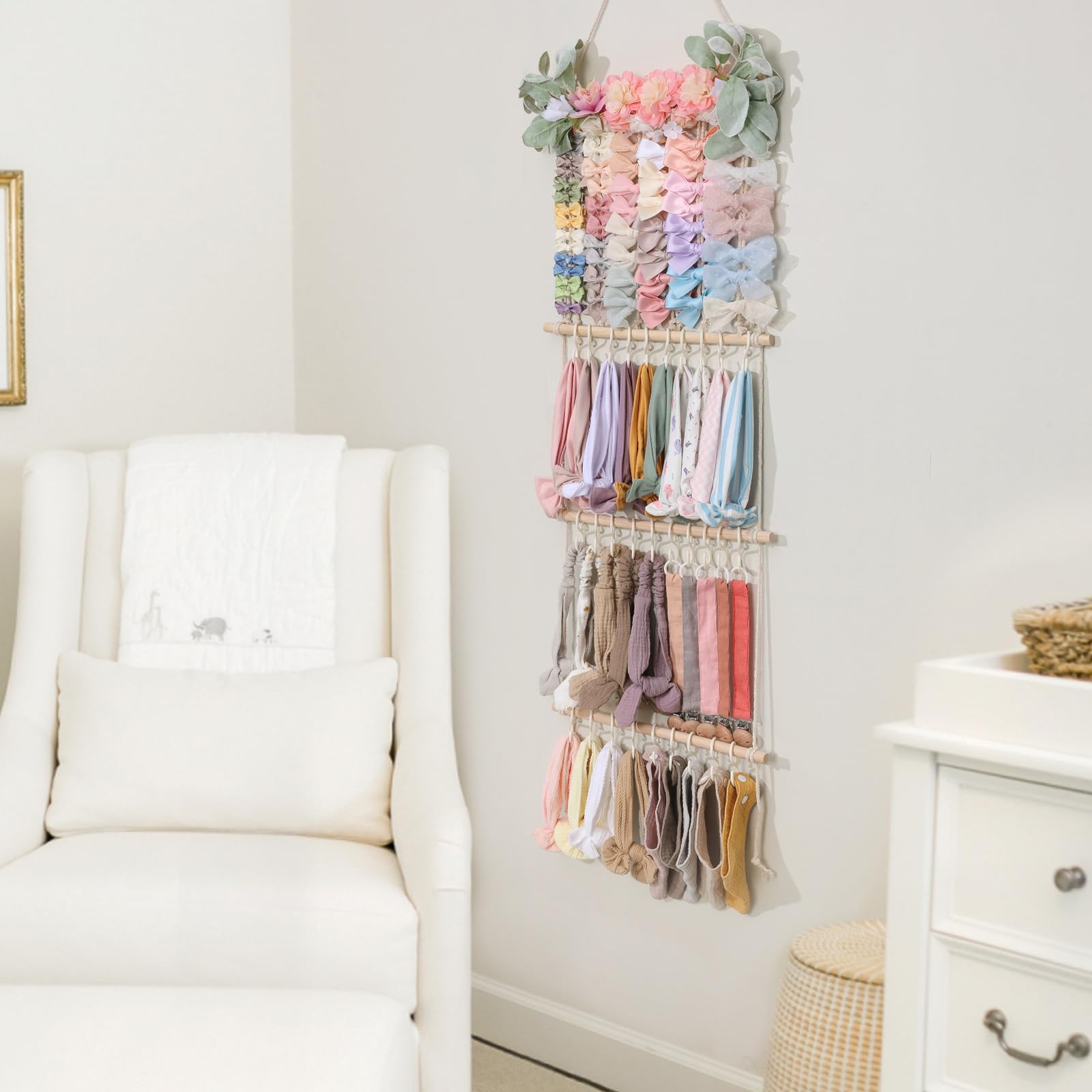 POVETIRE sturdy lanyard wall-hanging design supports flexible room placements