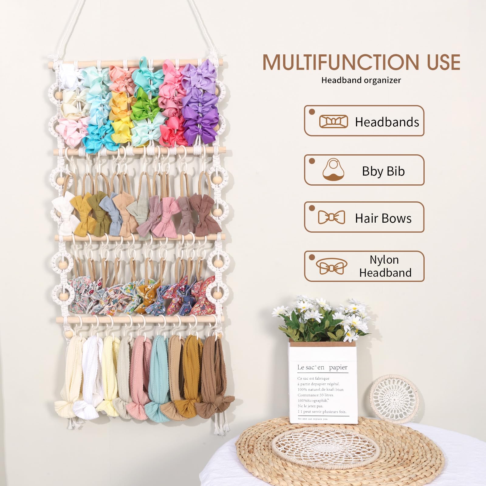POVETIRE tassel end decor enhances nursery room ambiance.