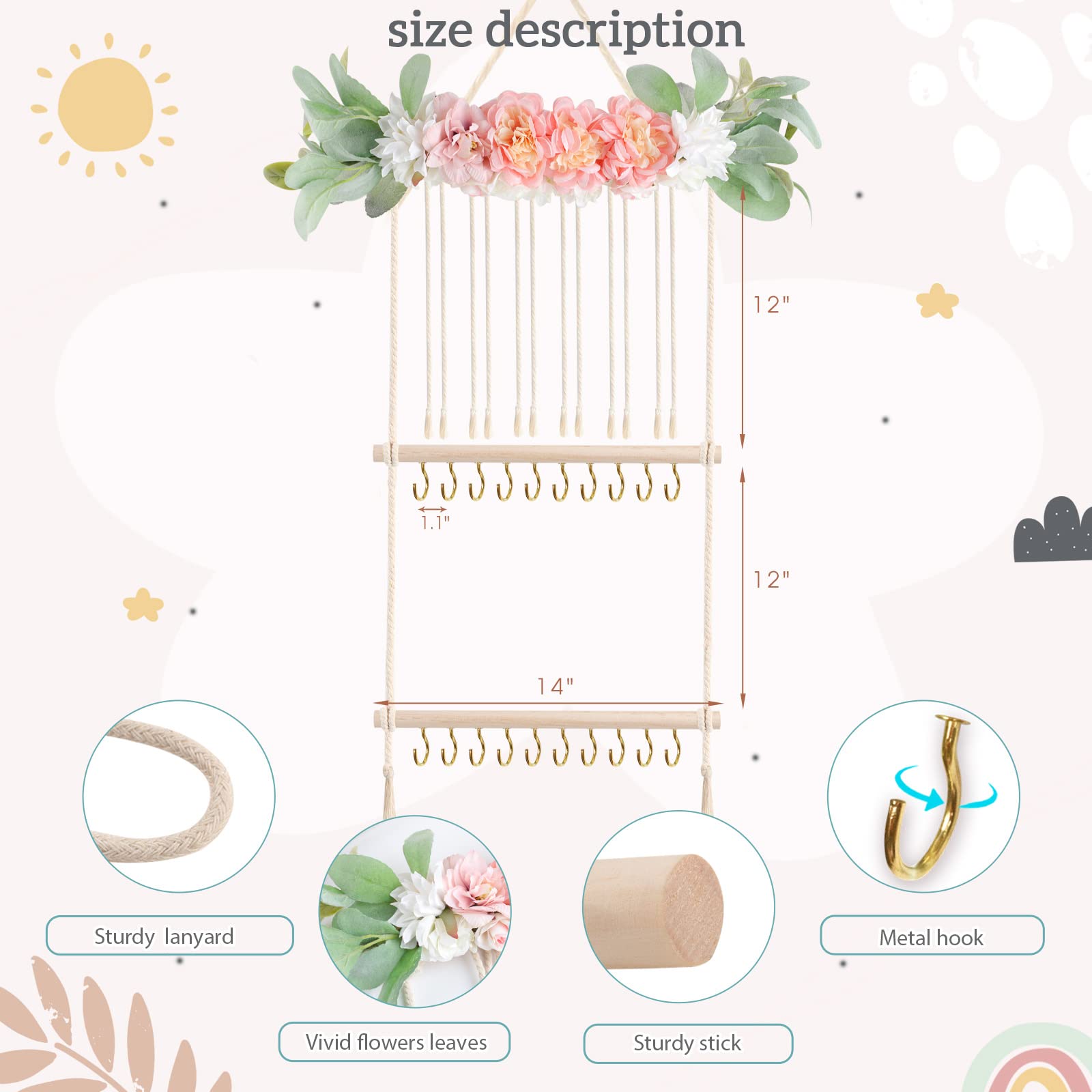 POVETIRE wall-mounted display helps create a tidy baby nursery