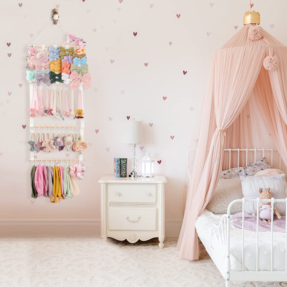 Povetire wall-mounted organizer transforms baby room decor with practical storage.