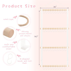 POVETIRE wall-mounted headband display demonstrates easy access and room decor fit.