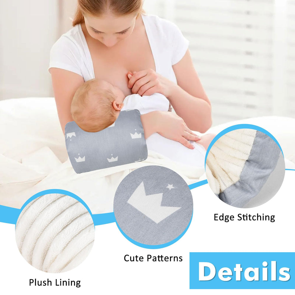 Povkufii Arm Pillow supports both bottle and breastfeeding with versatile aid.