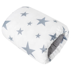 Povkufii nursing arm pillow soft cotton closeup—skin-friendly fabric for feeding.