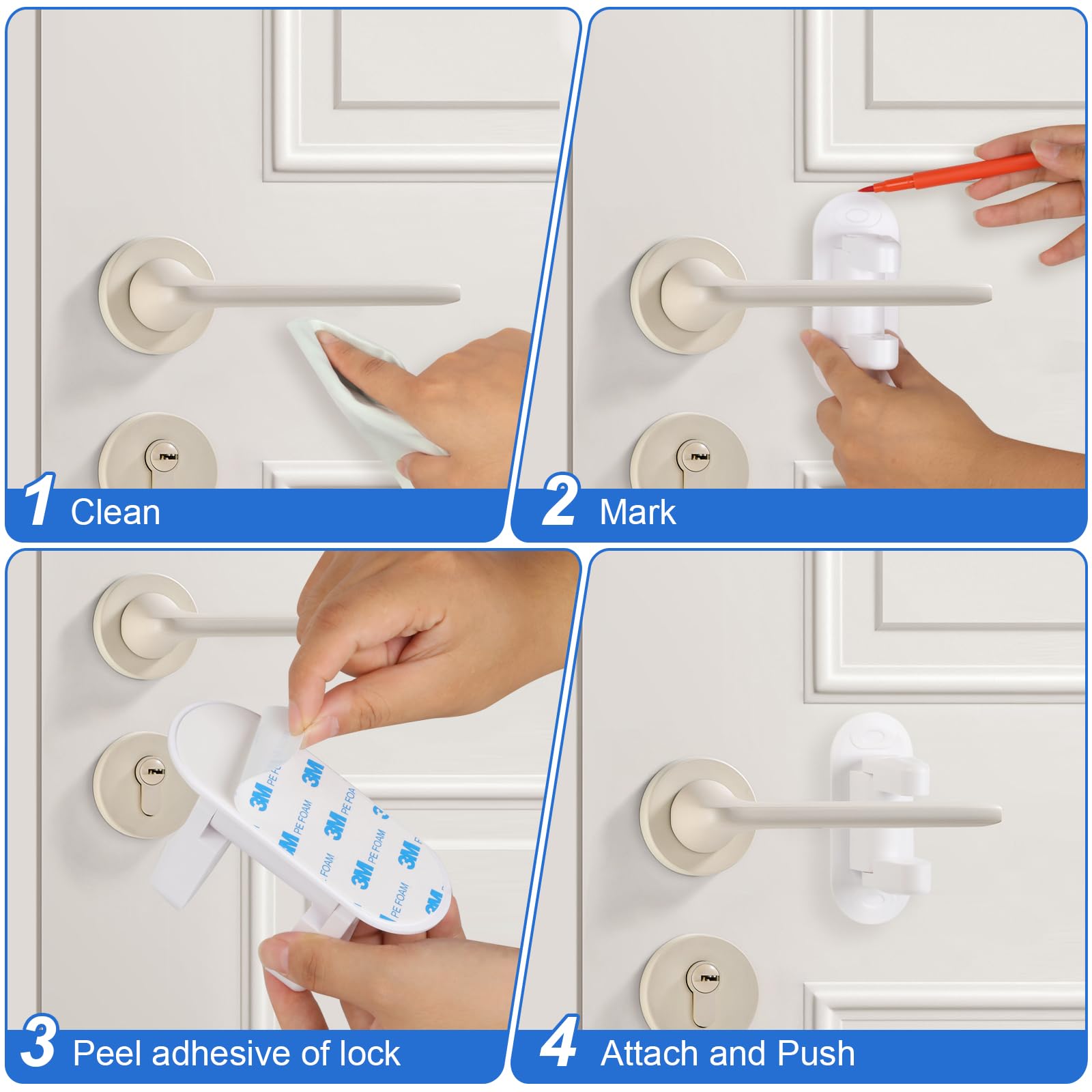 Povtulu lever lock keeps pets indoors while doors stay accessible.