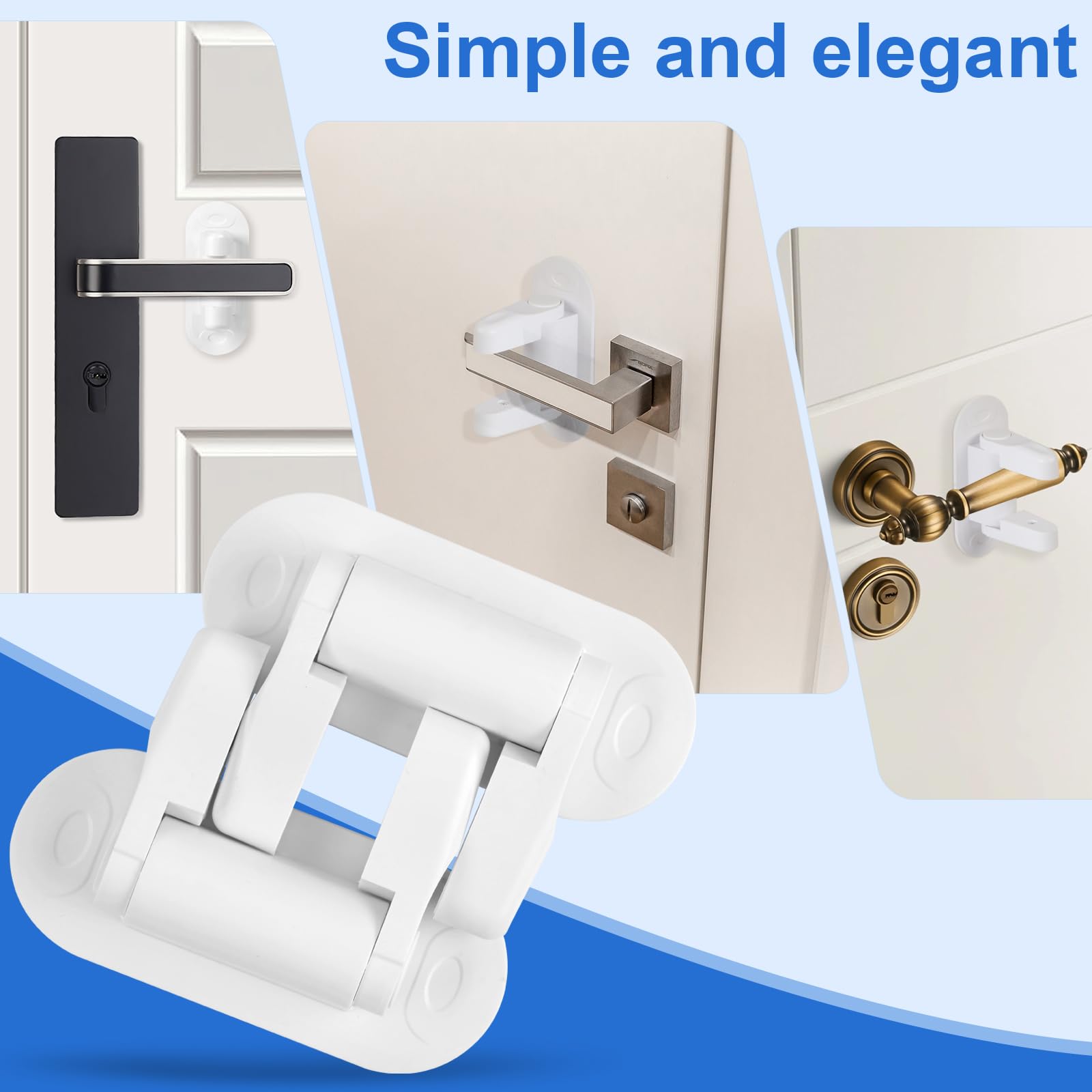 Povtulu removable door lock uses heat to release without residue.