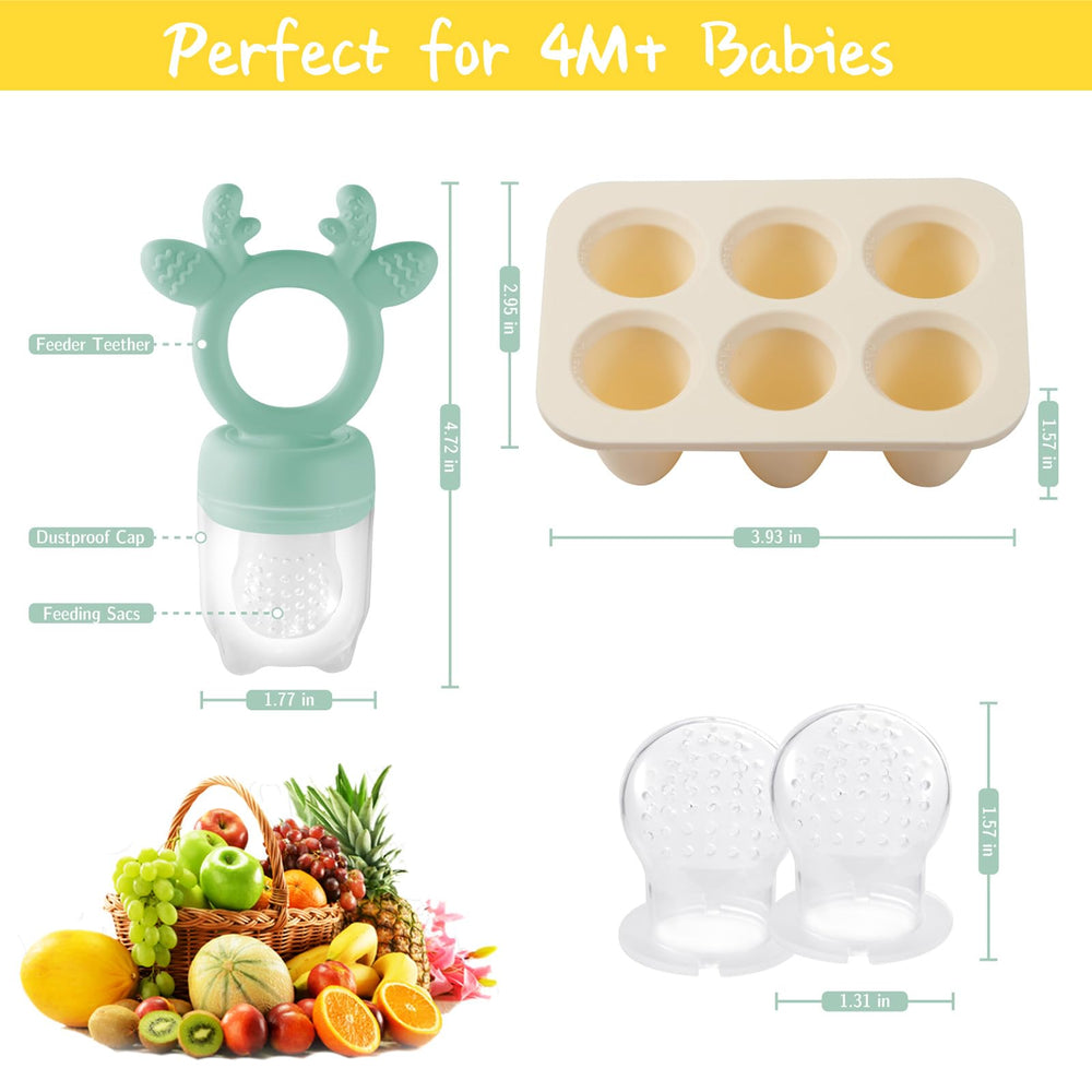 Powerwan baby feeder design with massage ridges, promoting soothing gum massage during meals.