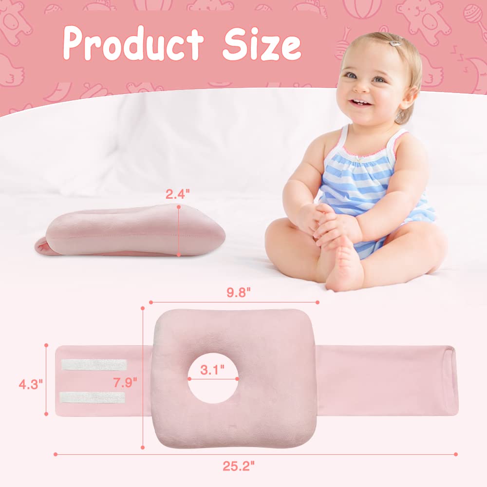 POWYS G Tube Pillow adjustable belt enables a custom fit for growing babies.