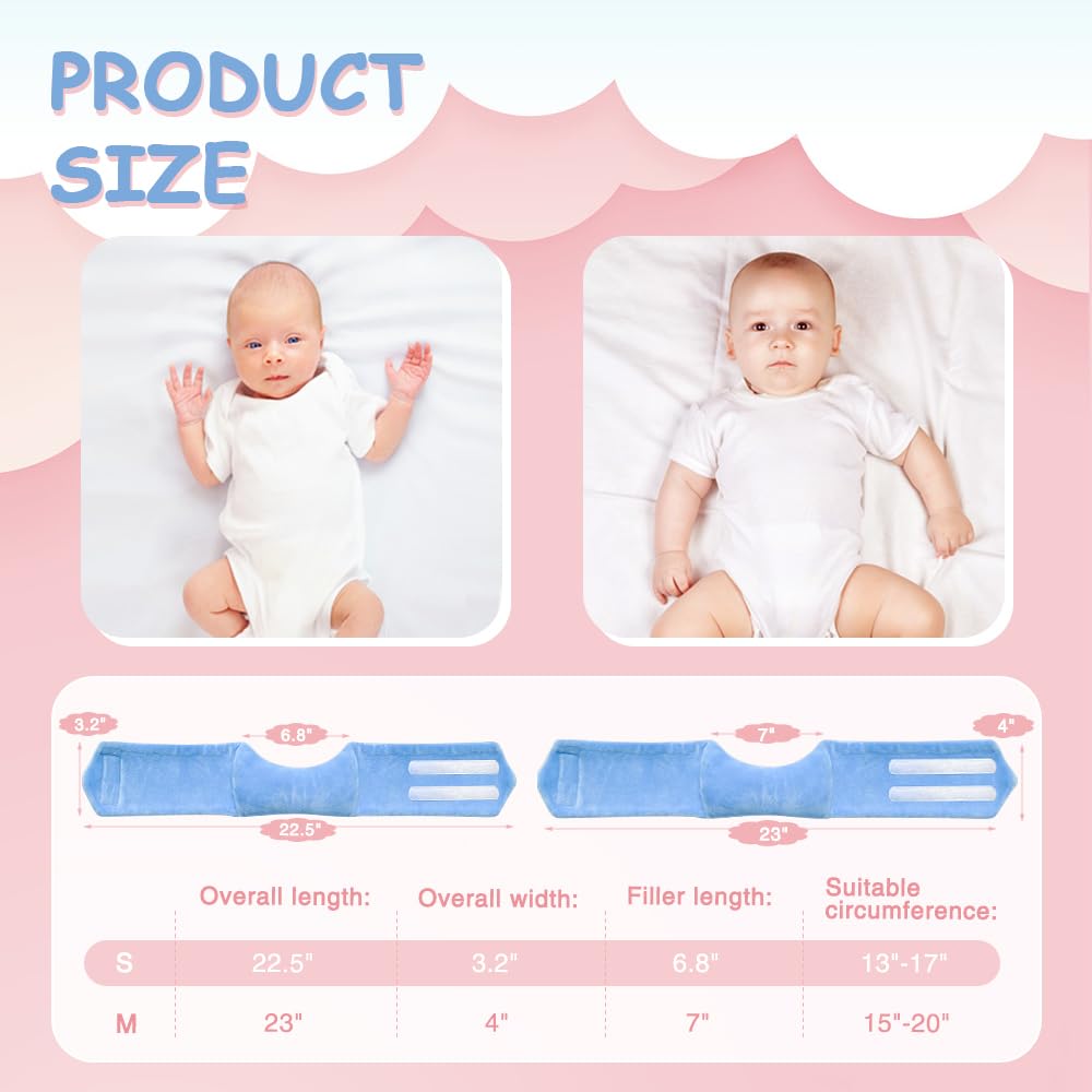 POWYS Torticollis Pillow side tilt view highlights anti-side support feature for stability.