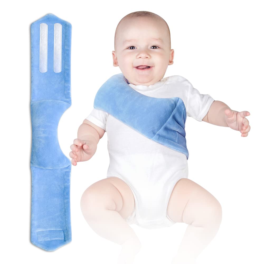 POWYS Torticollis Pillow infant front view shows gentle head support for daily comfort.