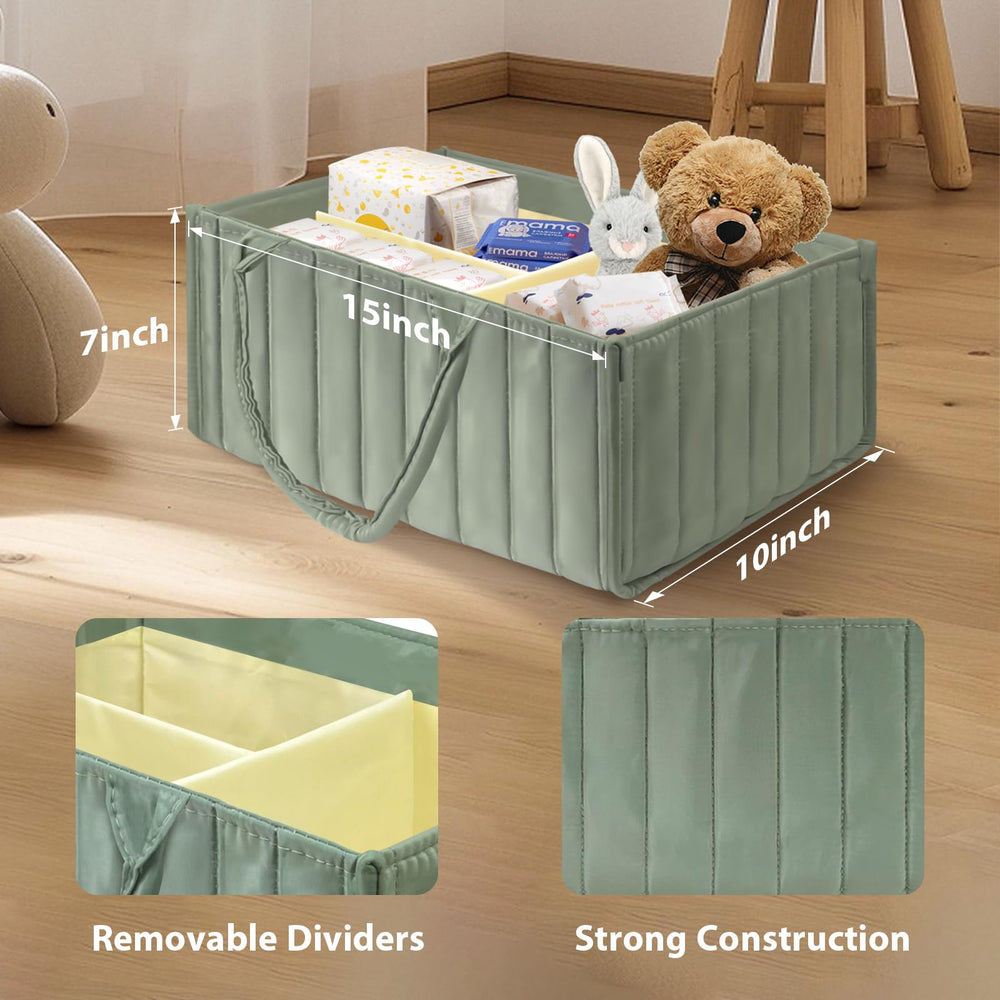 POXXU nursery storage organizer tidies toys, clothing, and baby essentials in one space.