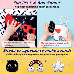 Poycuna black and white gym anti-slip backing helps stay in place during play.