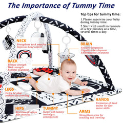 Poycuna black and white gym mirror toy encourages self-discovery.