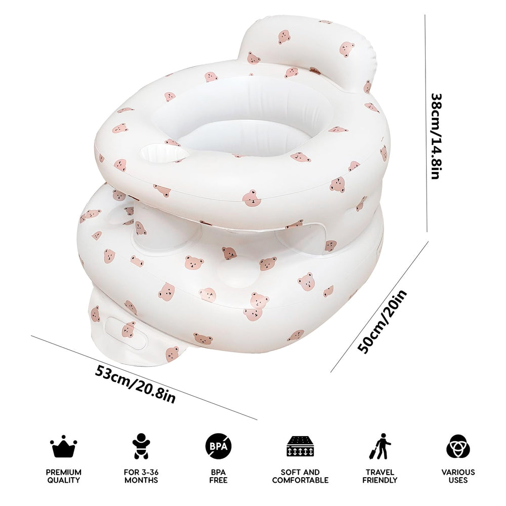 POZMTIORE portable inflatable chair ideal for travel and outdoor adventures with kids.
