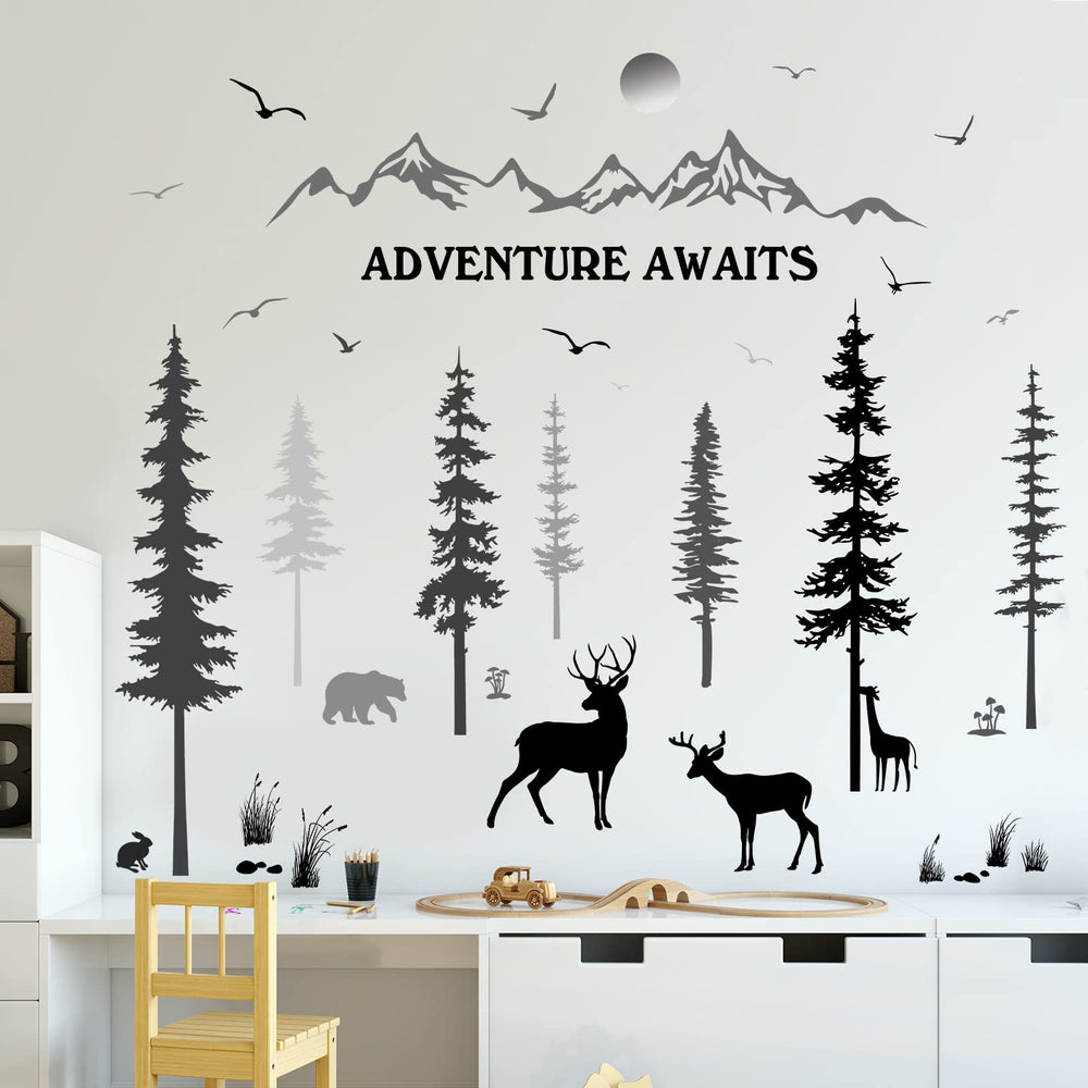 Prabahdak forest bear wall sticker adds charming focal point for playrooms or bedrooms.