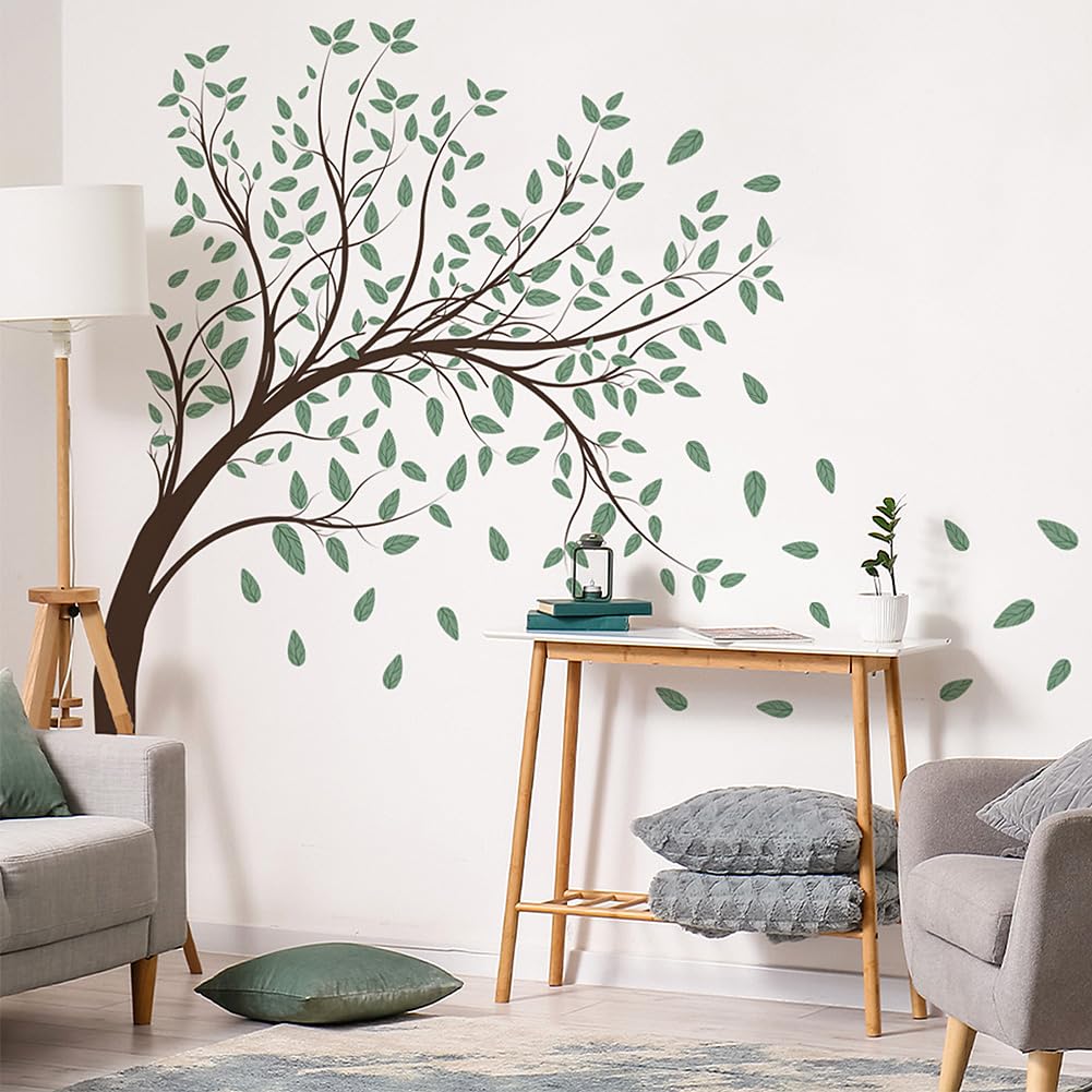 Prabahdak green-tree-big-tree wall decal brightens kid's bedrooms with nature-inspired calm