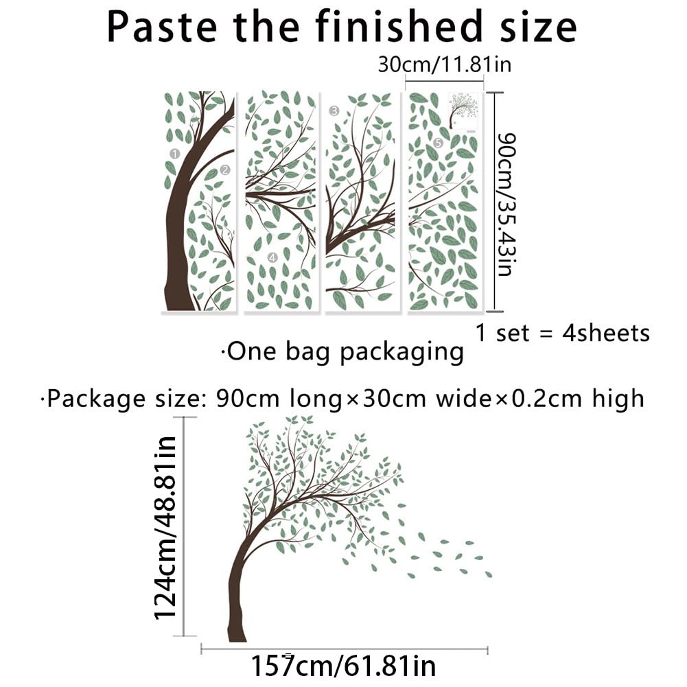 Prabahdak green-tree-nursery wall decal softens walls for cozy spaces