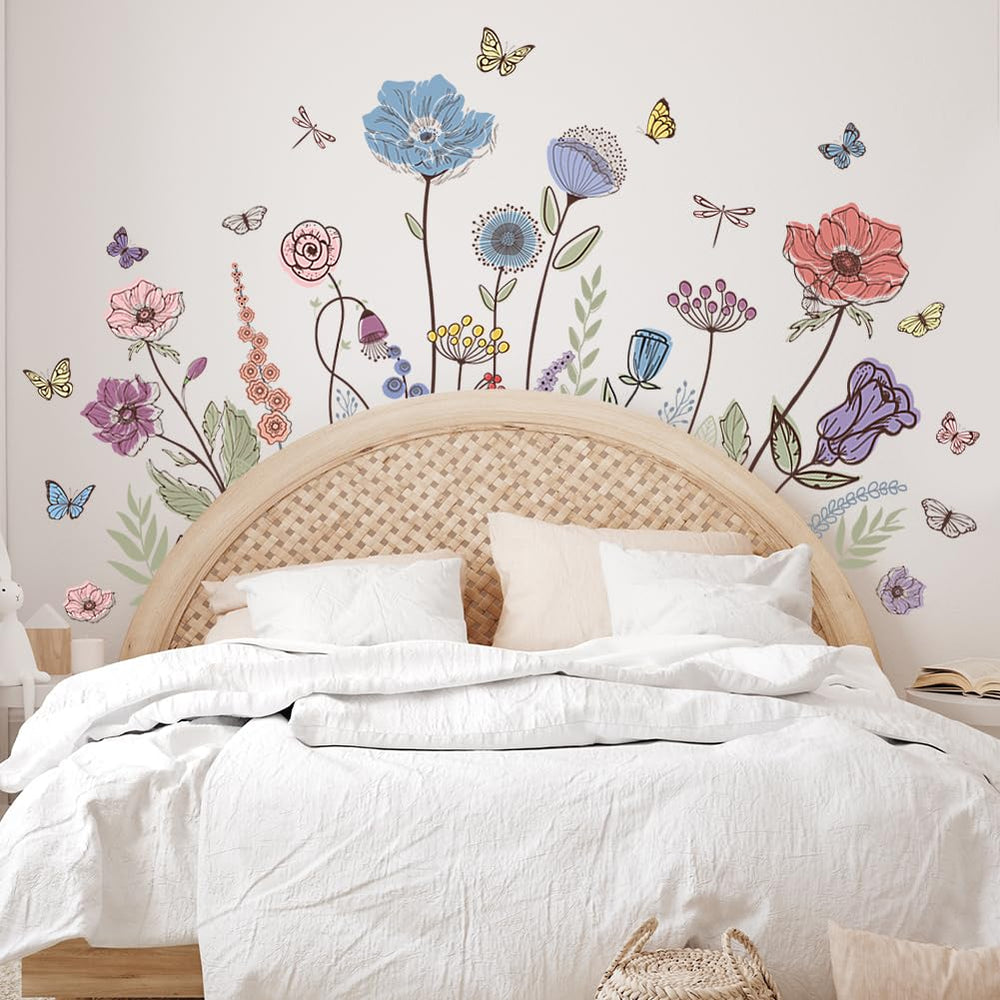 Prabahdak wall sticker grass adds natural charm for living room ambiance.