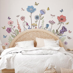 Prabahdak wall sticker grass adds natural charm for living room ambiance.