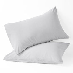 Prajwal Linen toddler pillowcase close-up shows ultra-soft Egyptian cotton texture for gentle skin.