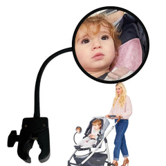 Pramglam Original Stroller Mirror front view reveals baby's face for bonding on walks