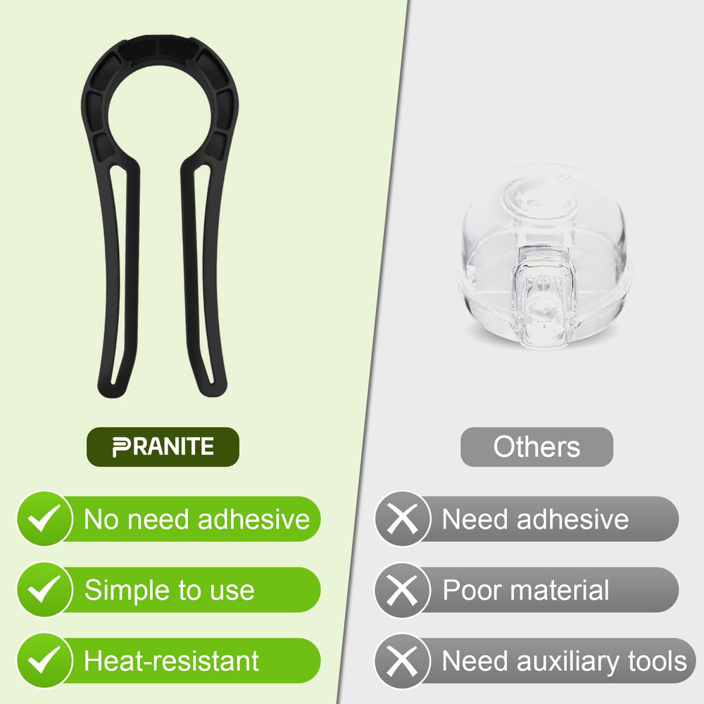 PRANITE knob locks in action reduce risk during meal prep