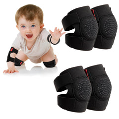 Prapiroon baby knee pads two-pack protect crawlers on hardwood floors during learning.